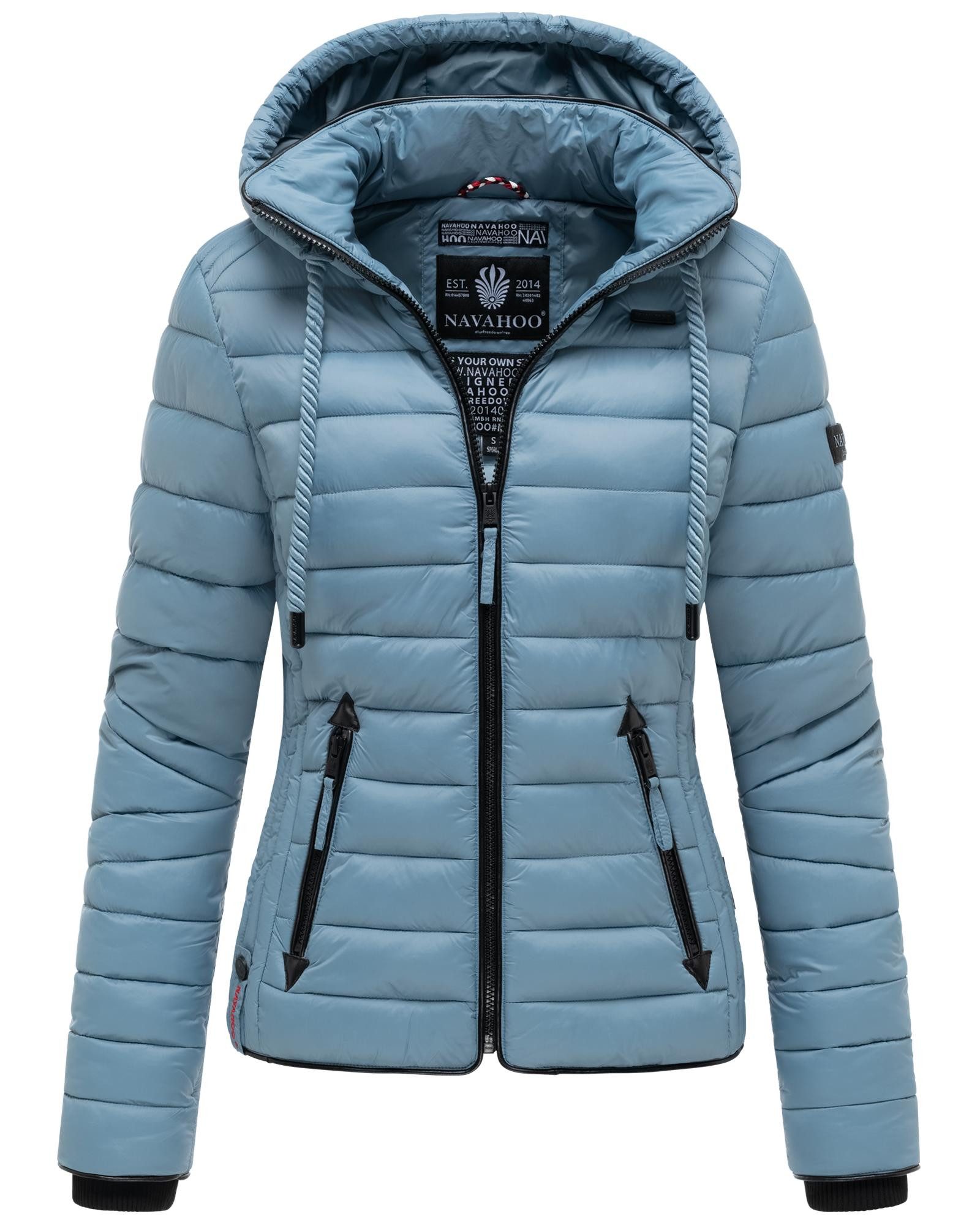 Navahoo Steppjacke Lulana leichte Übergangsjacke mit Kapuze – Bild 5 von 5