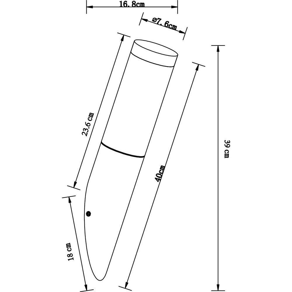 Außenwandlampe inklusive, etc-shop Warmweiß, dimmbar Gartenlampe Fernbedienung Farbwechsel, RGB Fackellampe Außen-Wandleuchte, Leuchtmittel LED