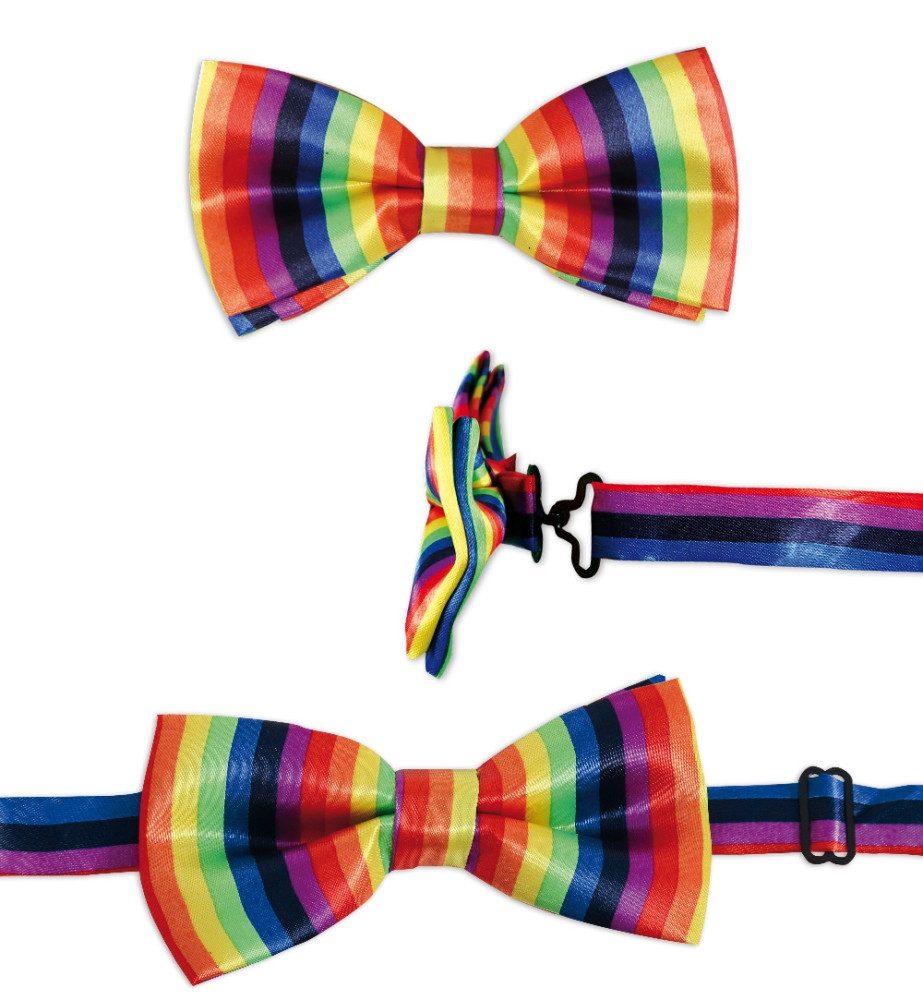 Fries Fliege Fliege Schleife Bunt Clown 12 cm breit Fasching Karneval Party Cosplay Bunte Clown Fliege