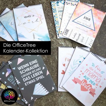 OfficeTree Kalender zum Selbstbasteln Bastelkalender Mama, Kalender DIY in DIN A4