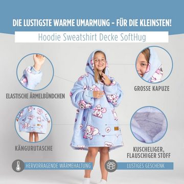 Vitapur Hoodie Hoodie Sweatshirt Decke für Kinder SoftHug