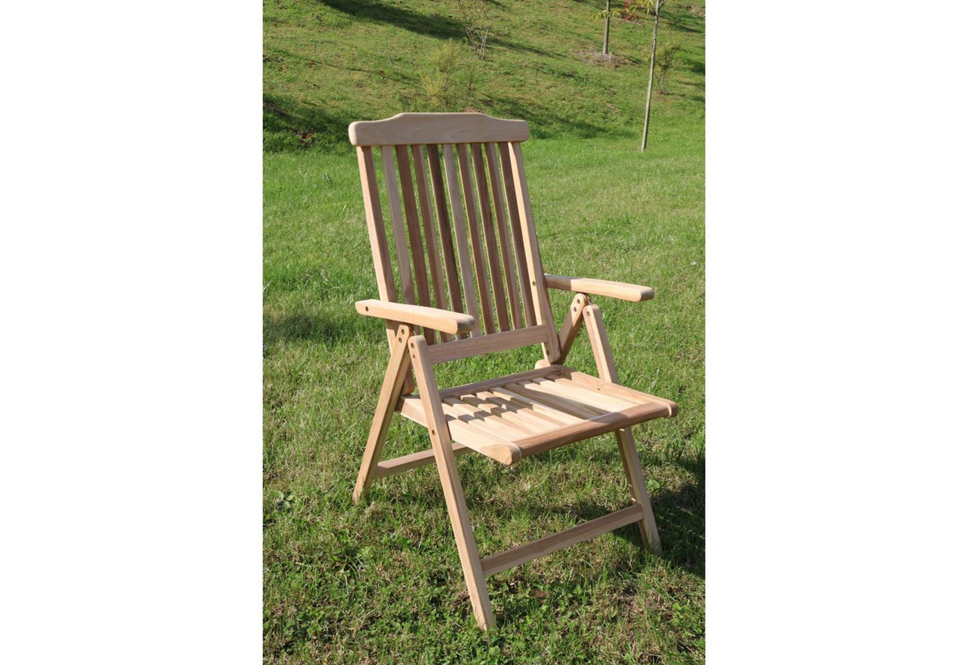 BURI Klappstuhl Teak Klappsessel Klappstuhl Gartenstuhl Gartensessel Campingstuhl