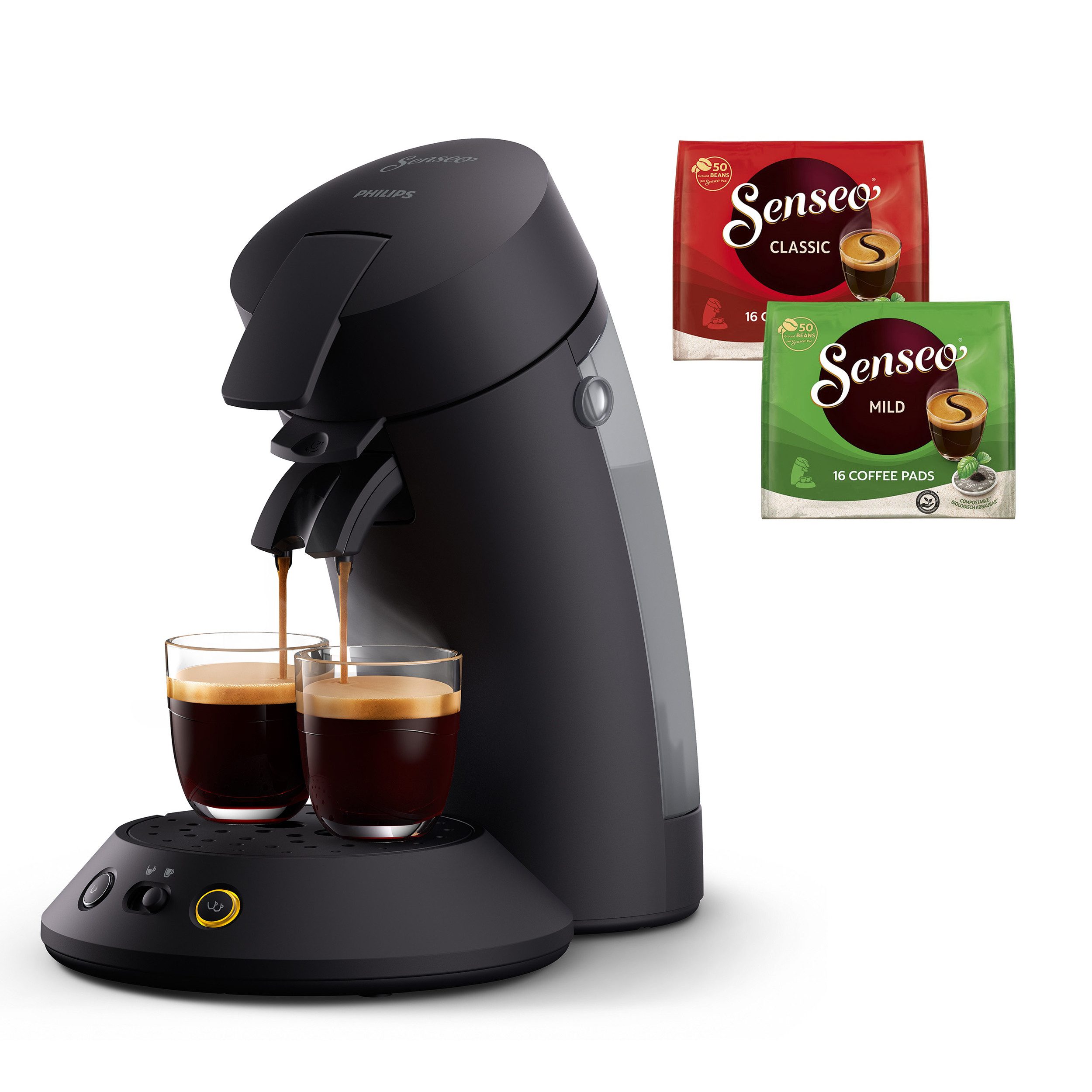 Kaffeepadmaschine Original Plus CSA210/60, mit zwei Kaffee-Einstellungen
