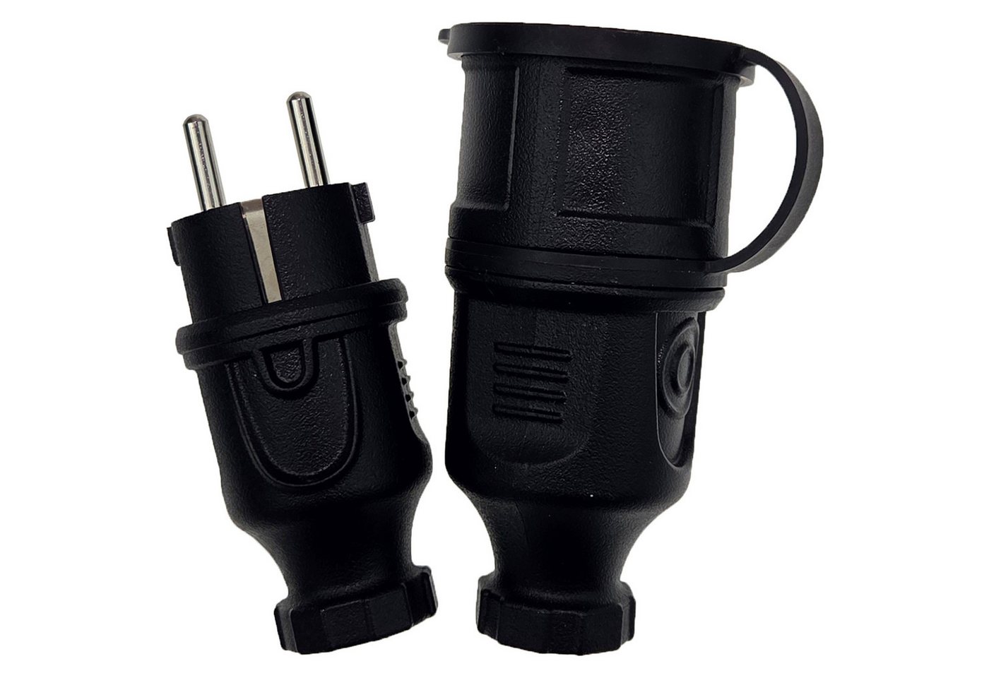 feletec Schuko-Stecker feletec Schuko Stecker und Kupplung 230V IP44 für Außenbereich