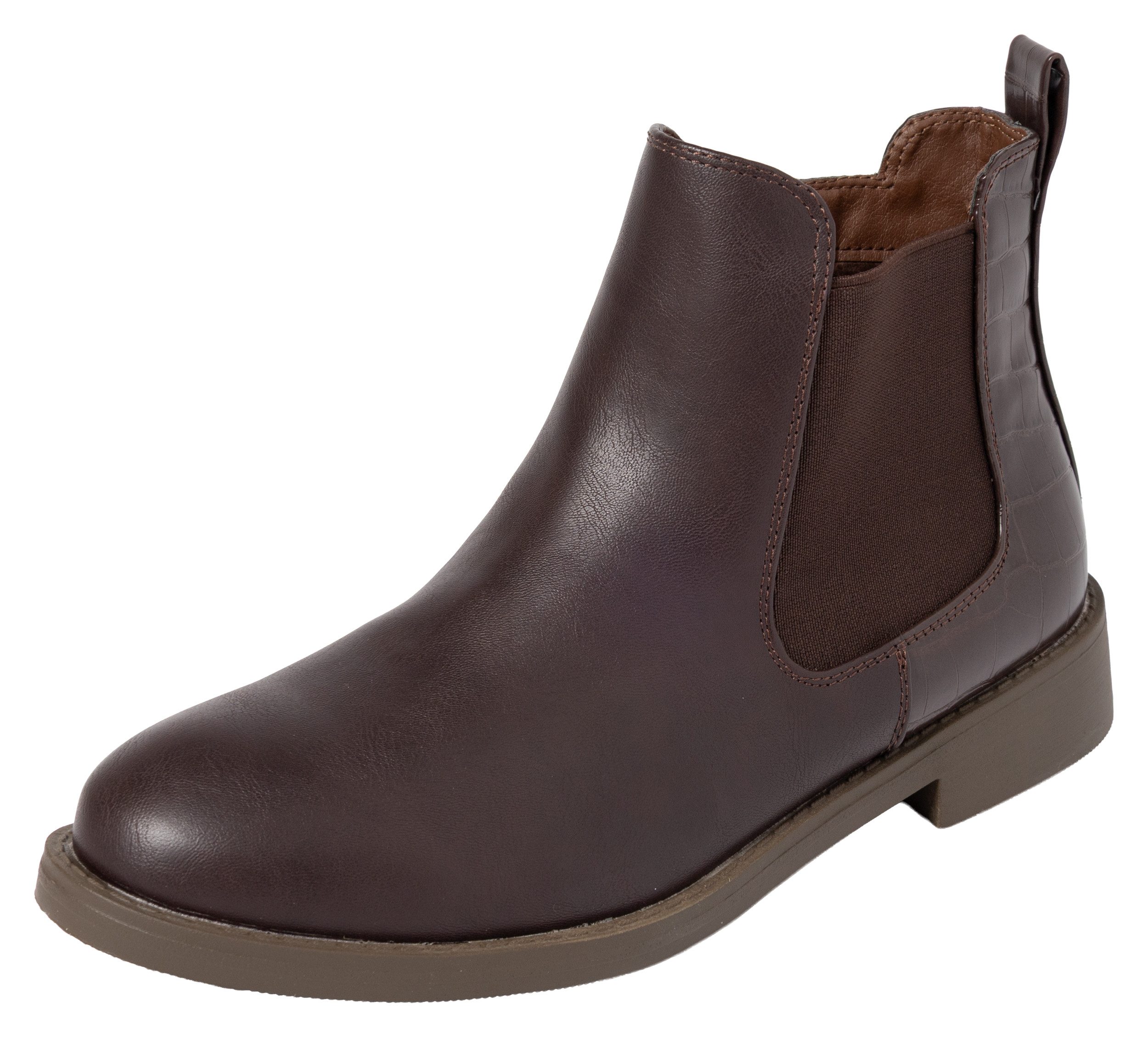 Aniston SHOES Chelseaboots Ankle Boots mit Croco-Besatz - NEUE KOLLEKTION