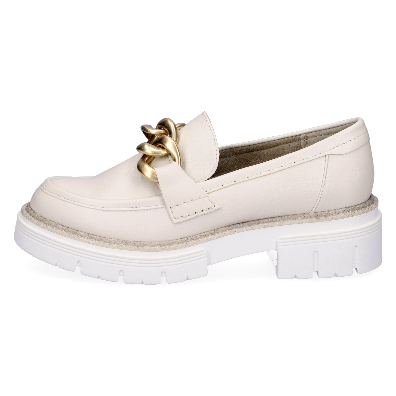 creme Slipper Slipper TOZZI beige Damen MARCO gold Marco Tozzi