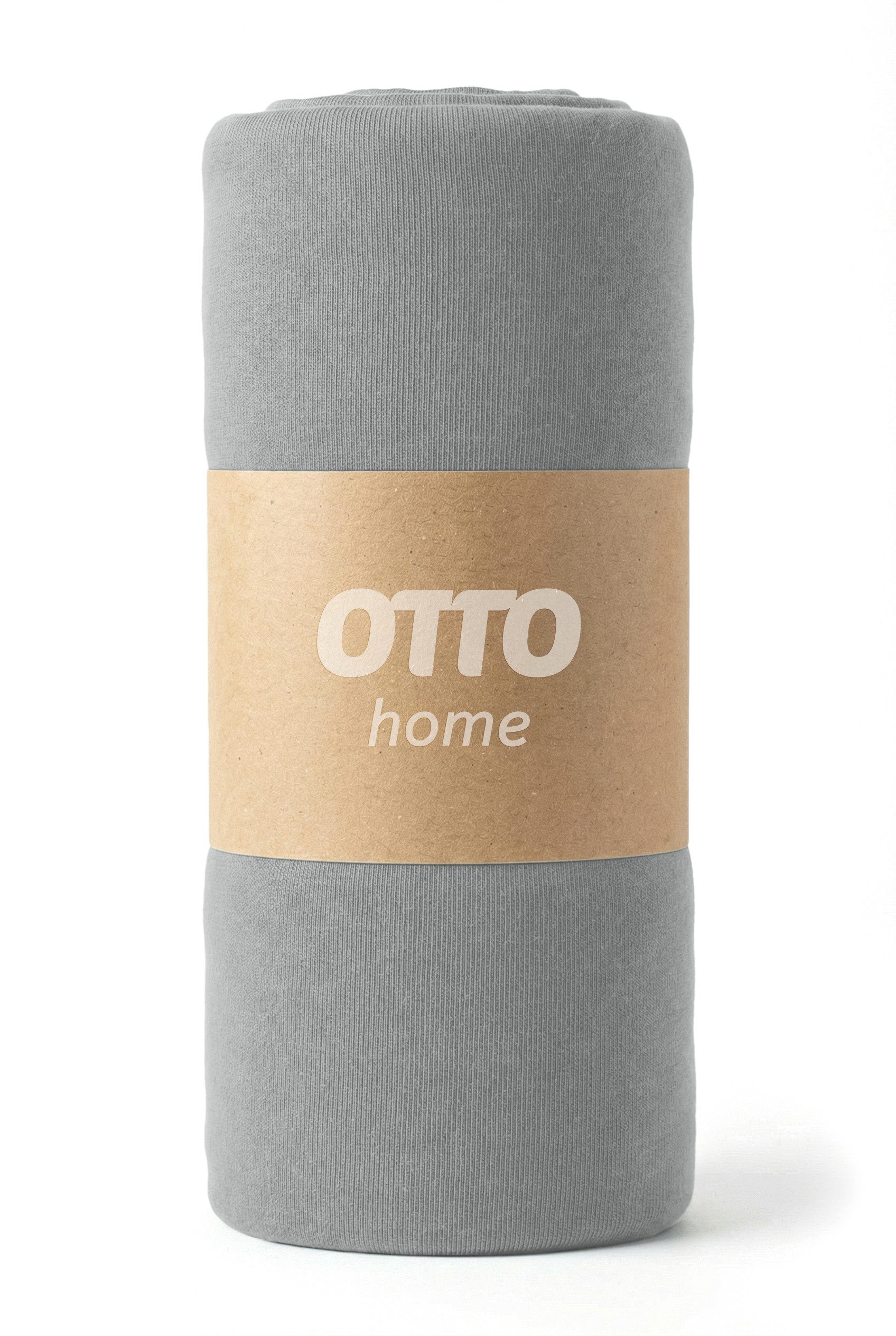 OTTO home Spannbettlaken PHYSALIS 100% Baumwolle, Jersey, Gummizug: rundum, (1 Stück), für Matratzen bis 18 cm Höhe, Bettlaken, Spannbetttuch, pflegeleicht