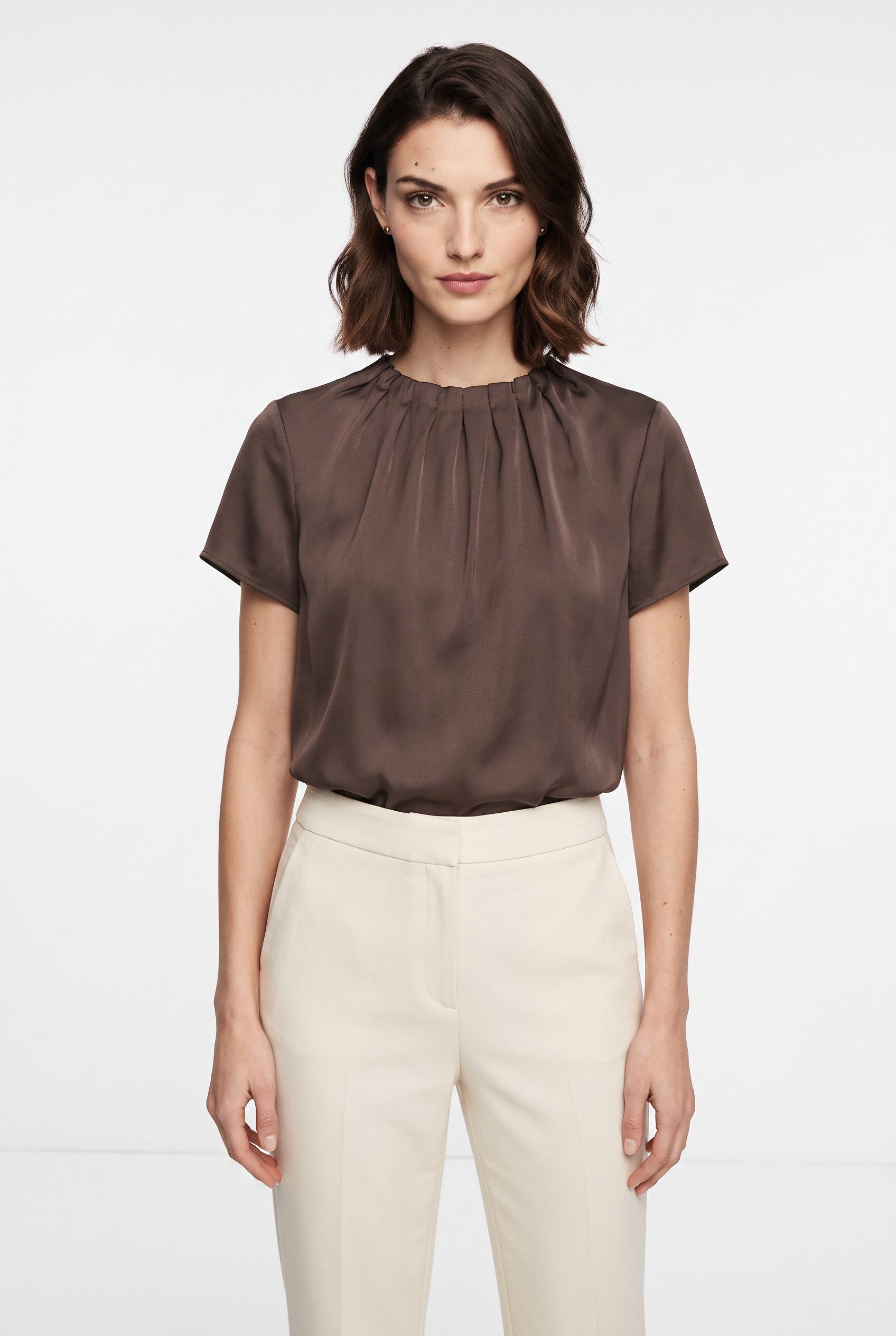 s.Oliver BLACK LABEL Kurzarmbluse Sommerbluse mit Animal-Print