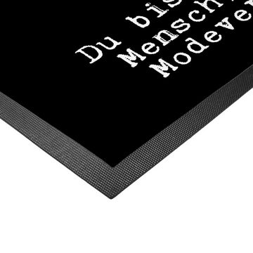 Fußmatte 50 x 75 cm Modeverkäufer mit Herz - Schwarz - Geschenk, Fußabtreter, Mr. & Mrs. Panda, Höhe: 0 mm