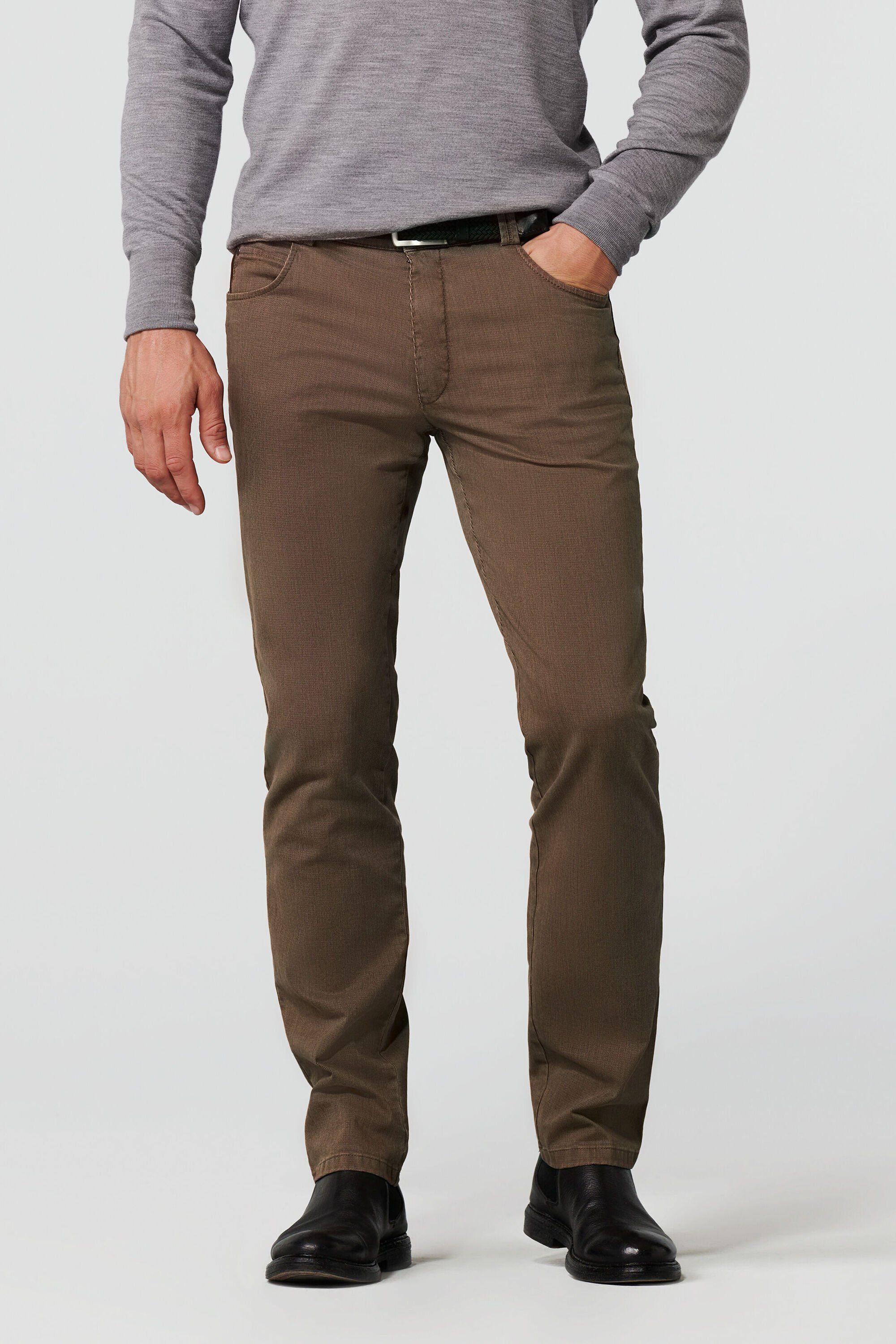 MEYER Chinohose im 5-Pocket-Design cappuccino