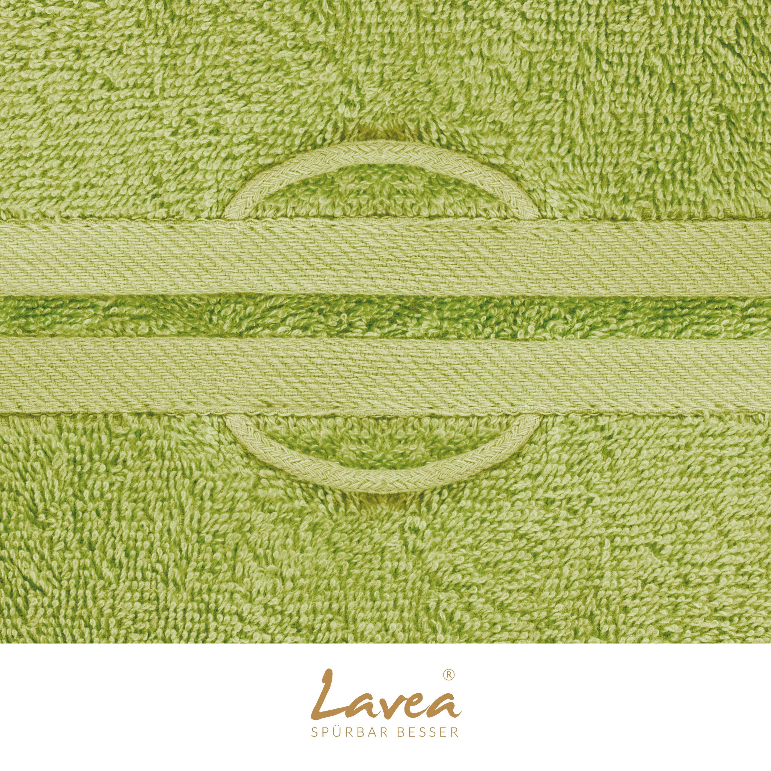 Lavea Handtuch Lavea® 4er Set Handtücher 50x100 cm, Elena Frottiererie, 100% Baumwolle (4er Set), 500 g/m² Frottier, weich & saugstark, pflegeleicht – Bild 5 von 5