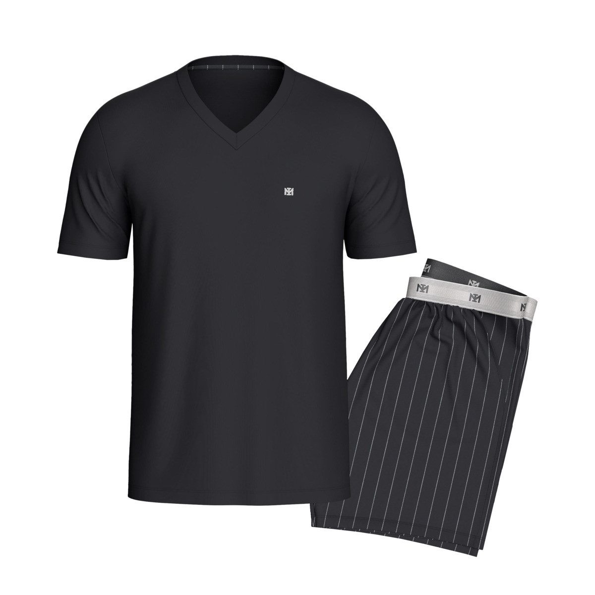 IMPETUS Pyjama IM1512M8900 Herren Schlafanzug, Zweiteiler, Nachtwäsche, Nachtgewand, Nachtzeug