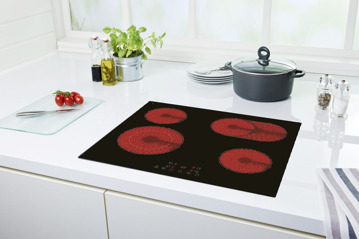 PKM Elektro-Kochfeld KF4 2KB, Touch-Control-Bedienung, Zweikreiszone, Bräterzone