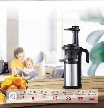 Fine Life Pro Zentrifugenentsafter Entsafter Slow Juicer AJE368, 350,00 W, Verbesserter Motor,Oxidation reduzieren