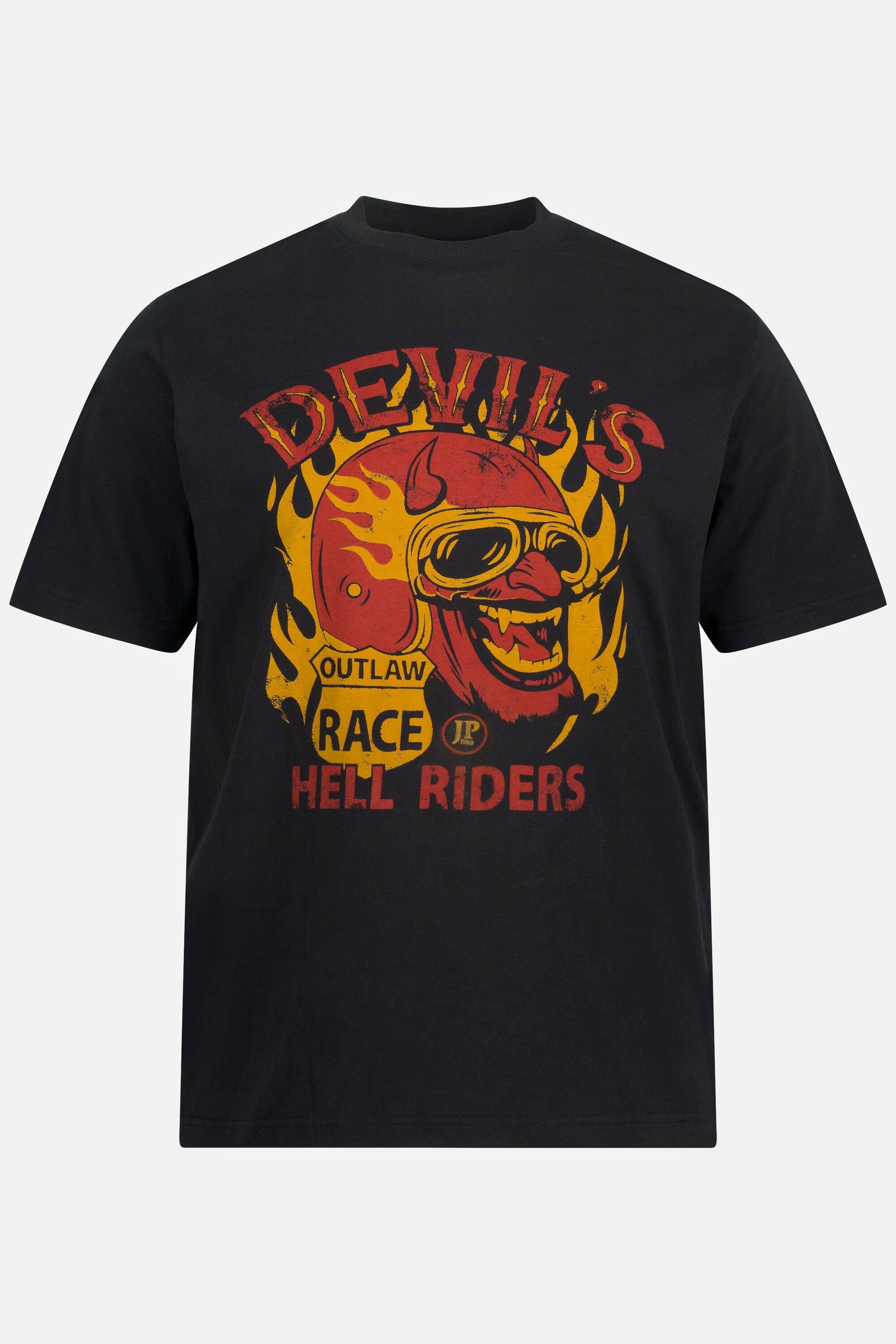 bis JP1880 Halbarm Print XL 8 Diablo T-Shirt T-Shirt Rundhals
