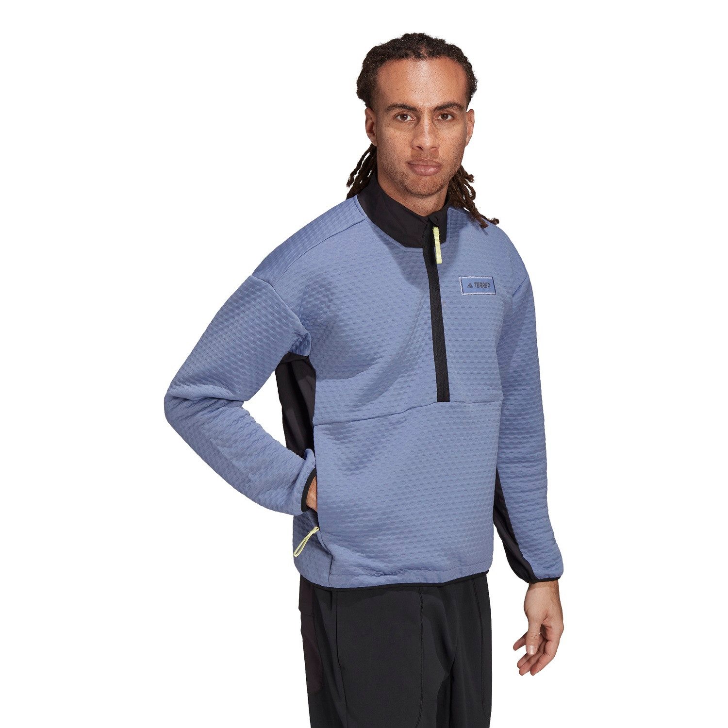 adidas Performance Fleecejacke Fleecepullover Terrex Utilitas Hike Half-Zip blau Herren