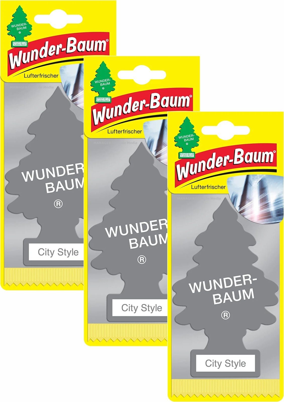 Tree Set Kunstbaum little City Wunderbaum drei 3er Wunder-Baum Stück, Style