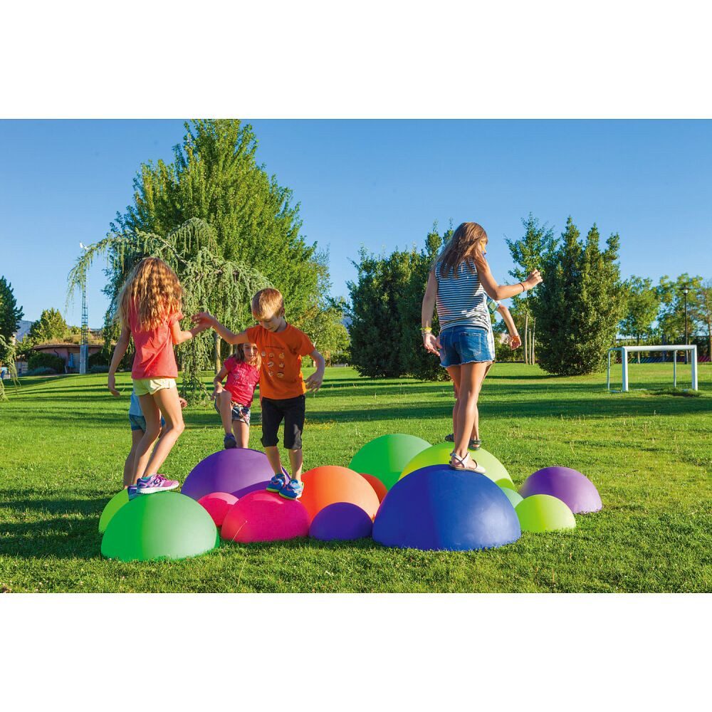 Amaya Balancetrainer Balanciersteine-Set Balance Dome, 4 unterschiedliche Höhen, Durchmesser und Farben