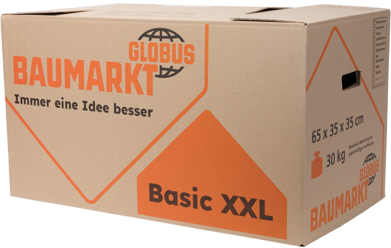 Globus Baumarkt Umzugskarton Globus Umzugskarton Basic XXL Innenmaß 65x35x35cm