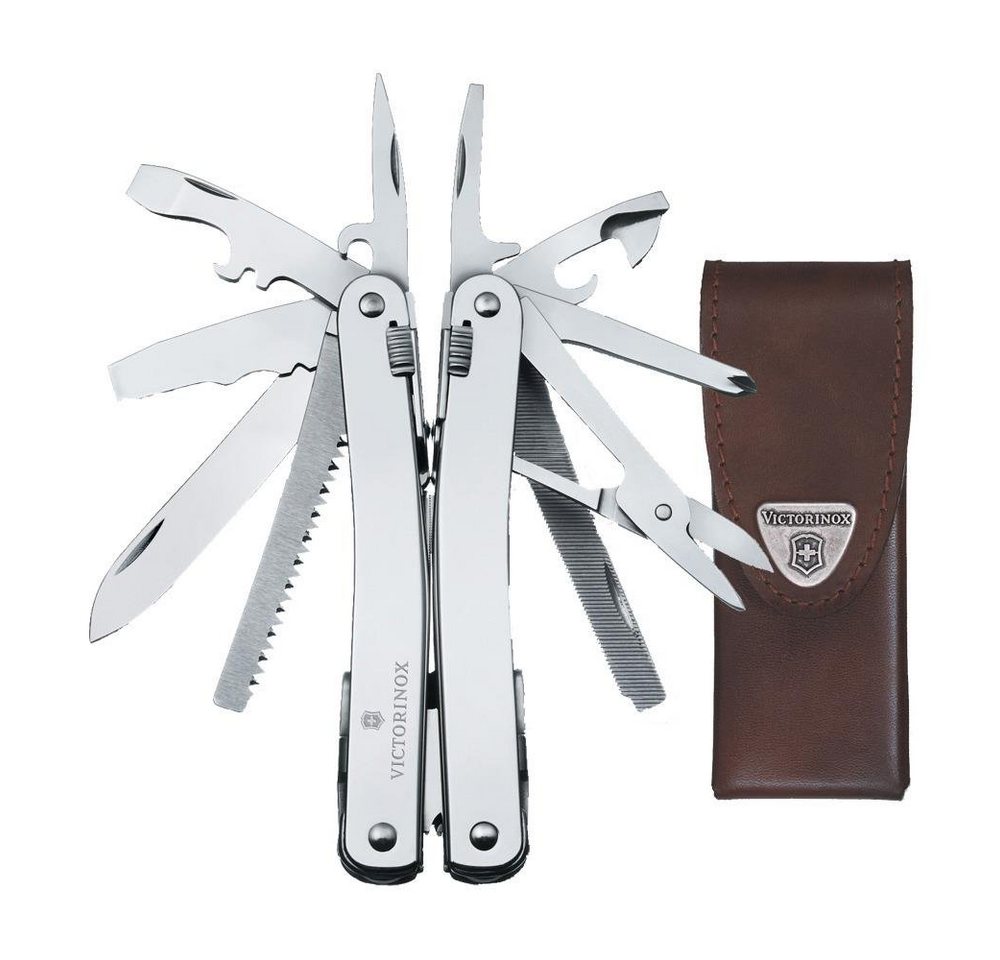 Thumbnail - Victorinox Multitool SwissTool Spirit X in Leder-Etui 3.0224.L