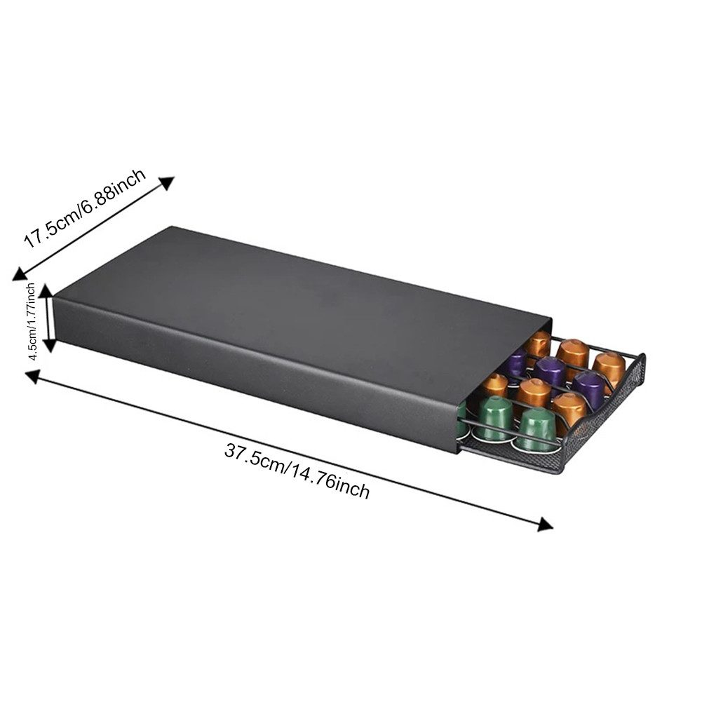 GarveeMore Küchenorganizer-Set Neu Kaffeekapsel-Schublade Platzsparend 40 P günstig online kaufen