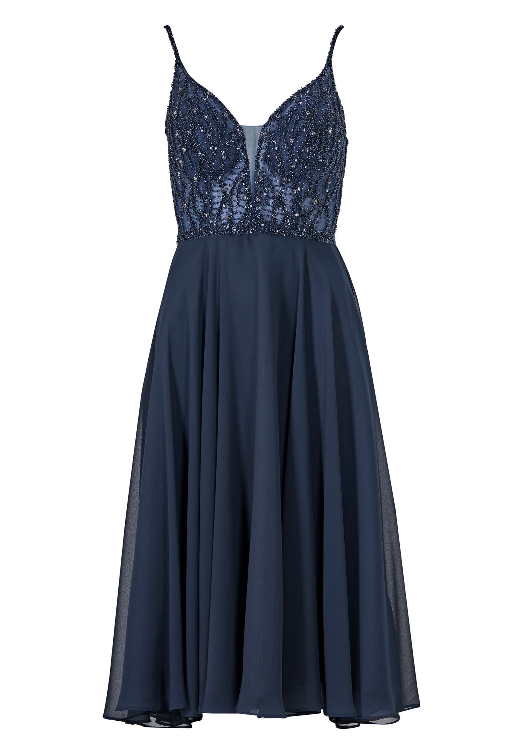 Abendkleid Cocktailkleid aus Materialmix