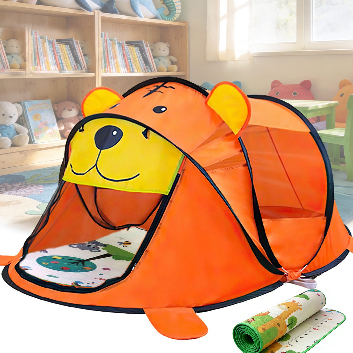 AIMAX Spielzelt Zelt für Kinder Pop Up Kinderzelt Tent Indoor Spielhaus Baby zelt Outdoor mit Aufbewahrungsbeutel für Drinnen und Draußen