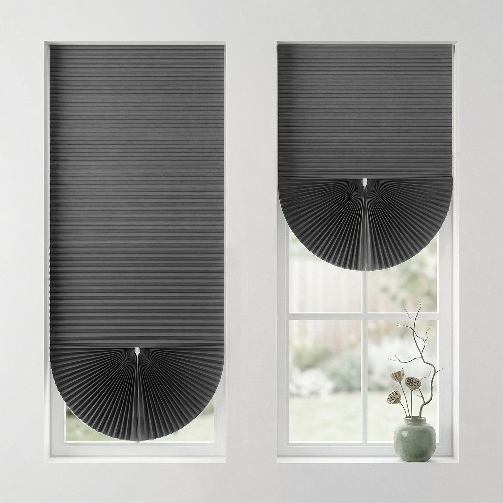 Sekey Plissee 2pcs ohne Bohren zum Kleben Rollo Dachfensterplissee Klebefix Plissee, Klebefix Plissee, 2er-Set, Innovative Klebemontage, Individuell formbar, Kürzbar