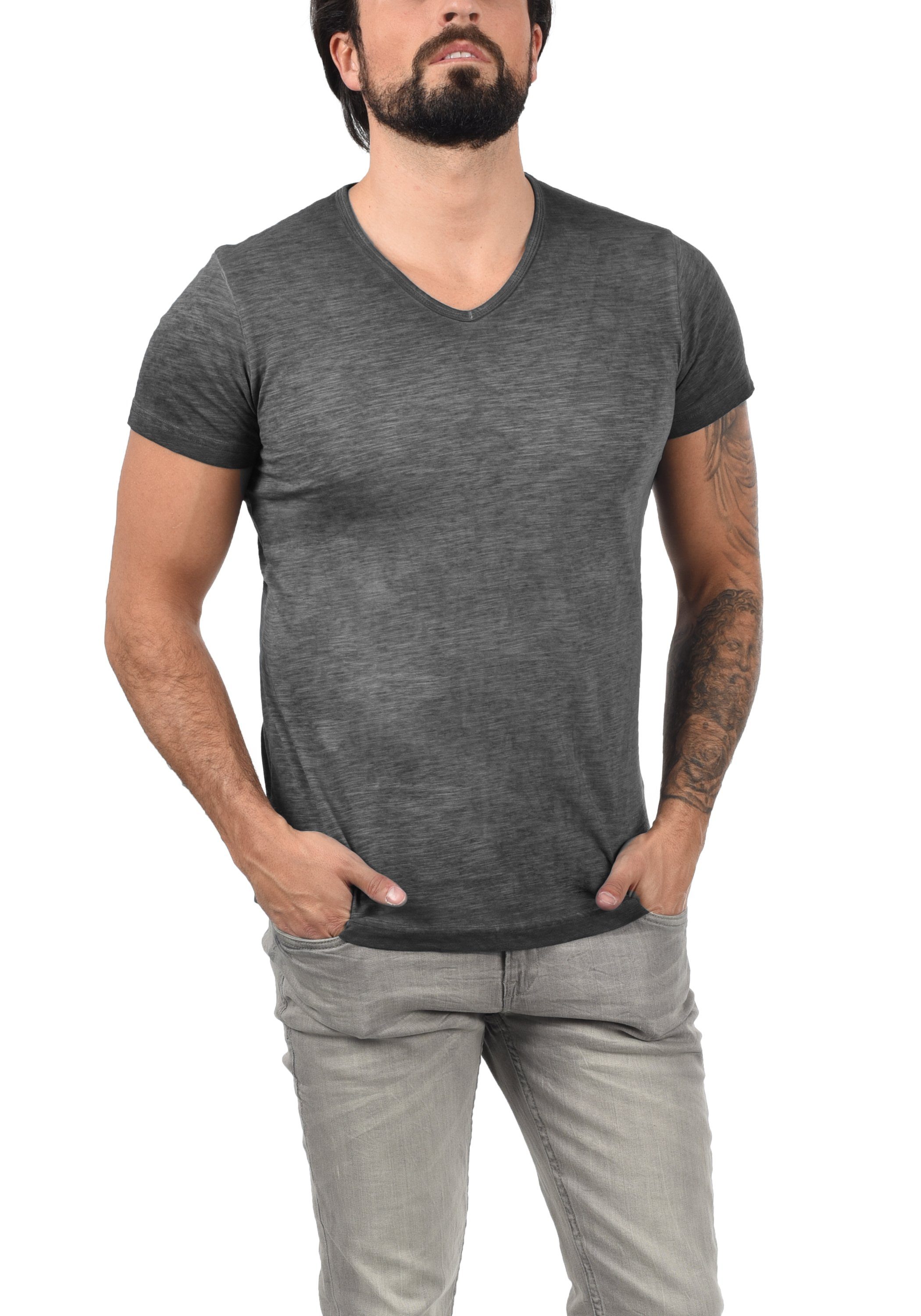 T-Shirt !Solid SDConley (9000) Black V-Ausschnitt mit T-Shirt