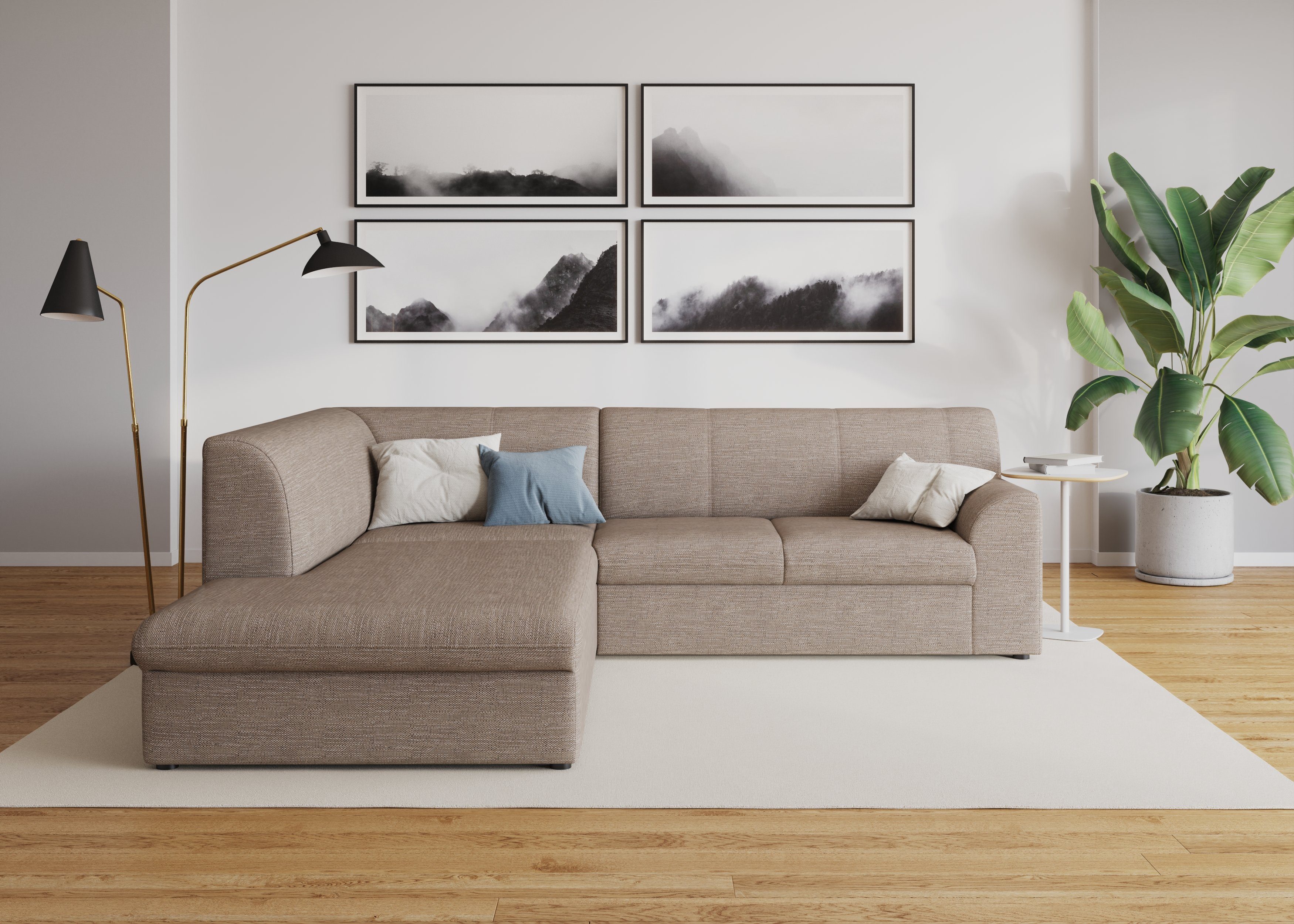 DOMO collection Ecksofa Topper zeitlos elegant, günstig online kaufen