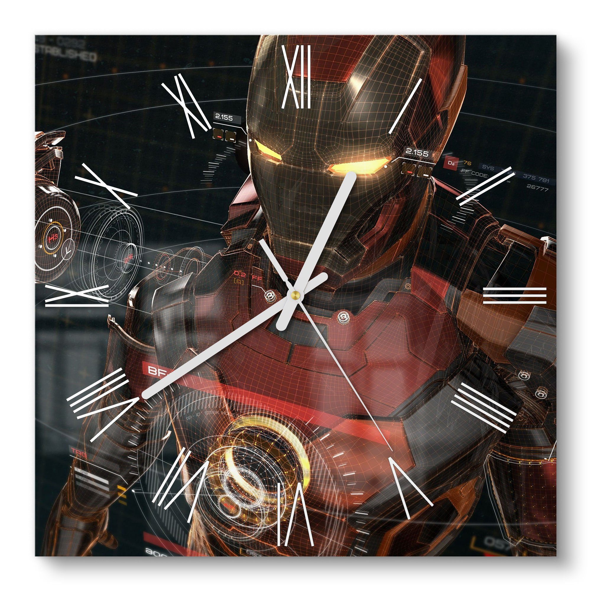 DEQORI Wanduhr 'Legendäre Iron Man Anzug' günstig online kaufen