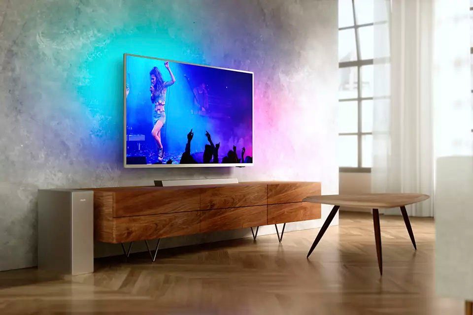 W) (Bluetooth, TAB6305 / Philips 140 Silber Soundbar TAB6405 2.1