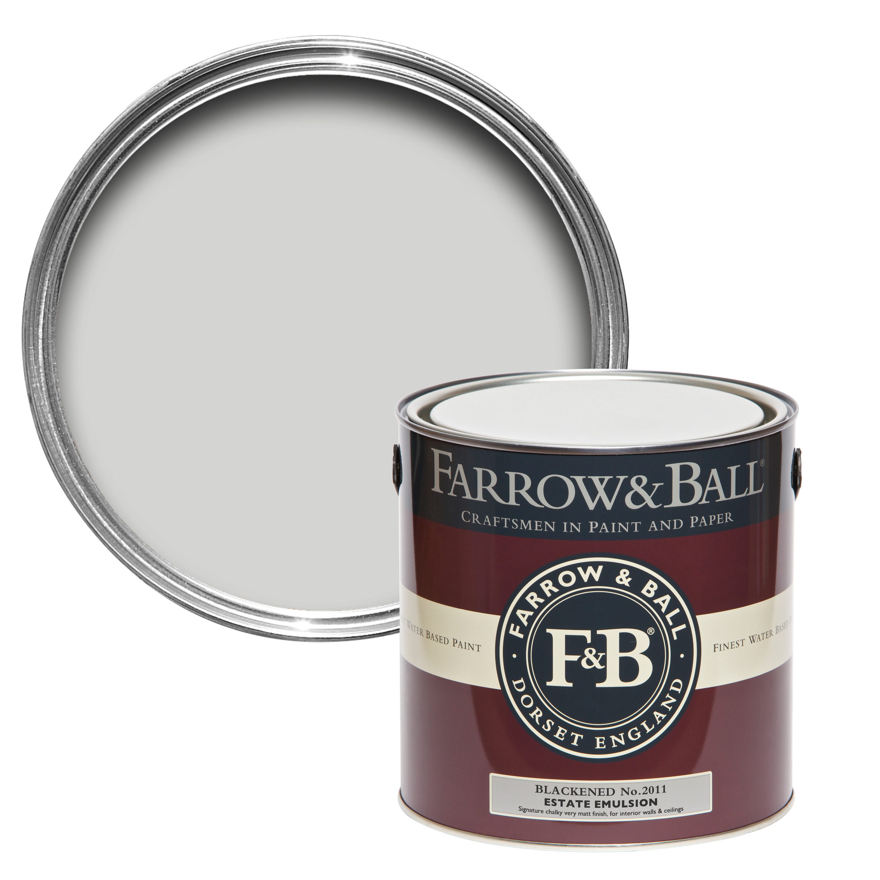 Wandfarbe Farrow and Ball - Blackened 2011