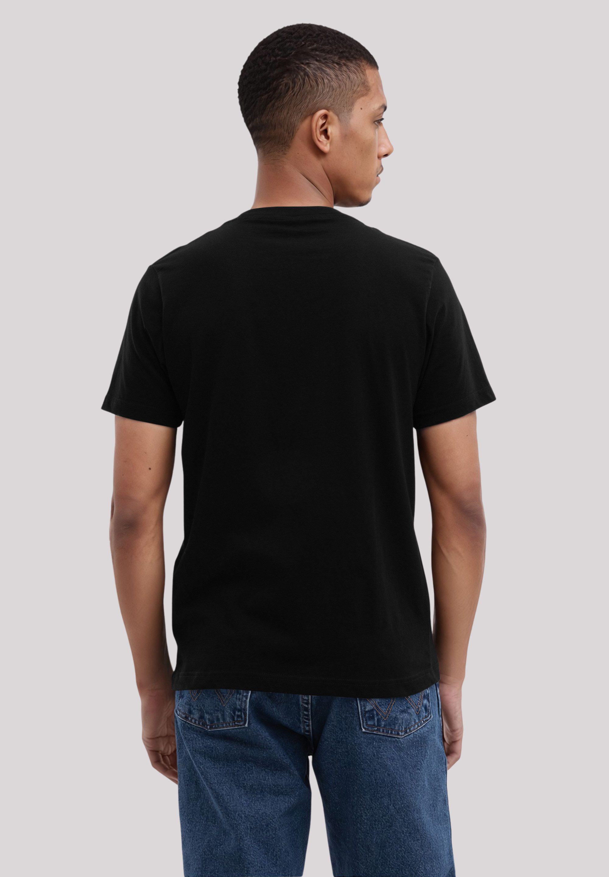 F4NT4STIC T-Shirt Smiley Split Wordmark light Bestickt Premium Qualität
