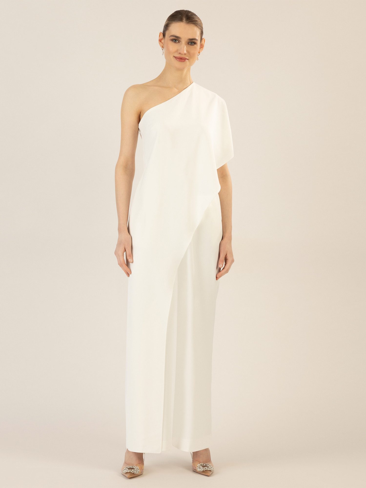 Apart Jumpsuit aus einer leicht körnigen Ware günstig online kaufen