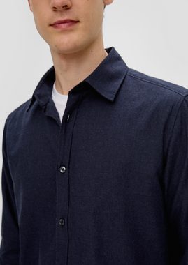 s.Oliver Langarmhemd Regular: Hemd aus Baumwolle Tape