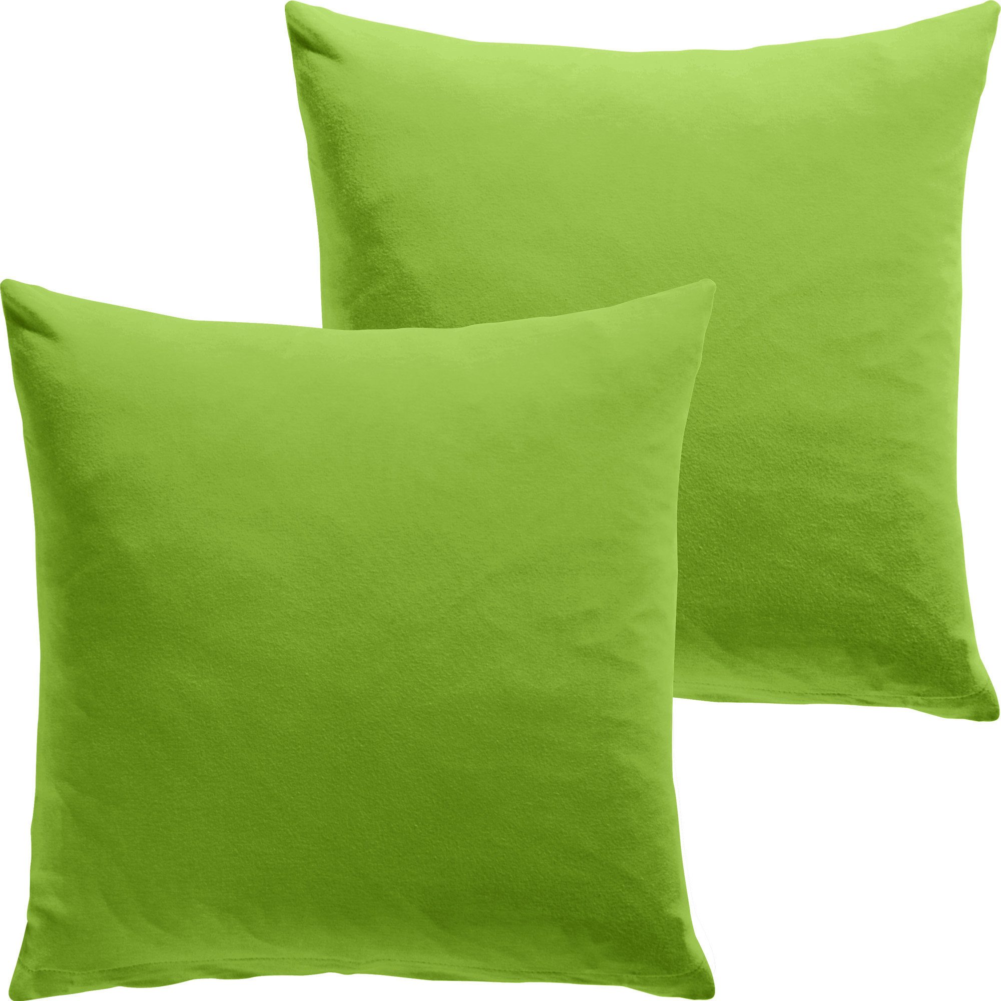 REDBEST Kissenbezug Kuschelkissenbezug "San Francisco" 2er-Pack, Single-Jersey Uni