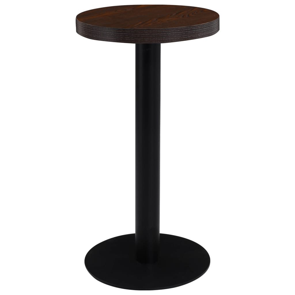 vidaXL Esstisch Bistrotisch Dunkelbraun 40 cm günstig online kaufen