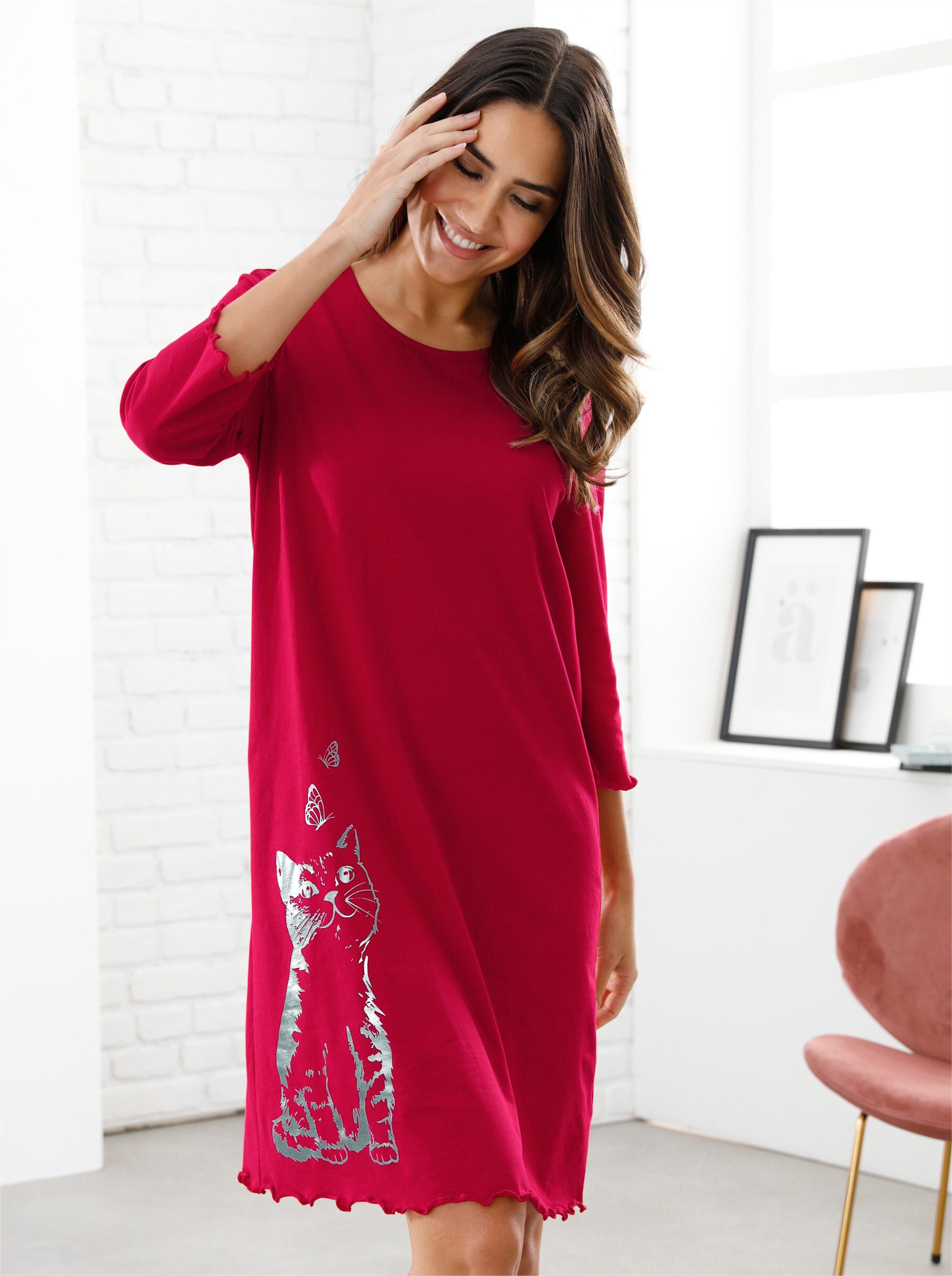 Sieh an! Nachthemd Nachthemd 3/4-Arm