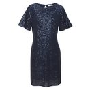 LASCANA Paillettenkleid, festlich, Glitzerkleid mit kurzen Ärmeln