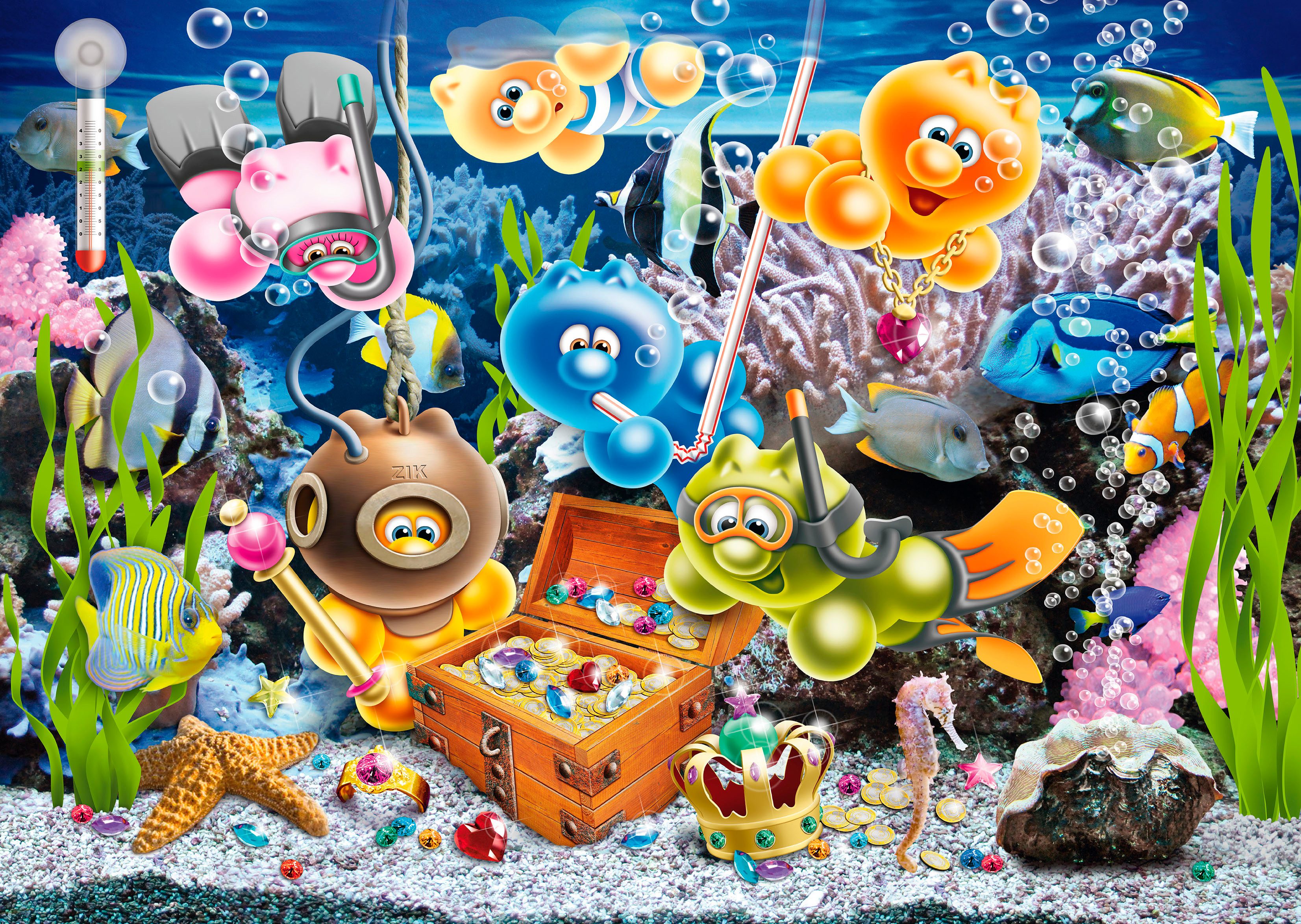 Ravensburger Puzzle Gelini im Unterwasserspaß, 1000 günstig online kaufen