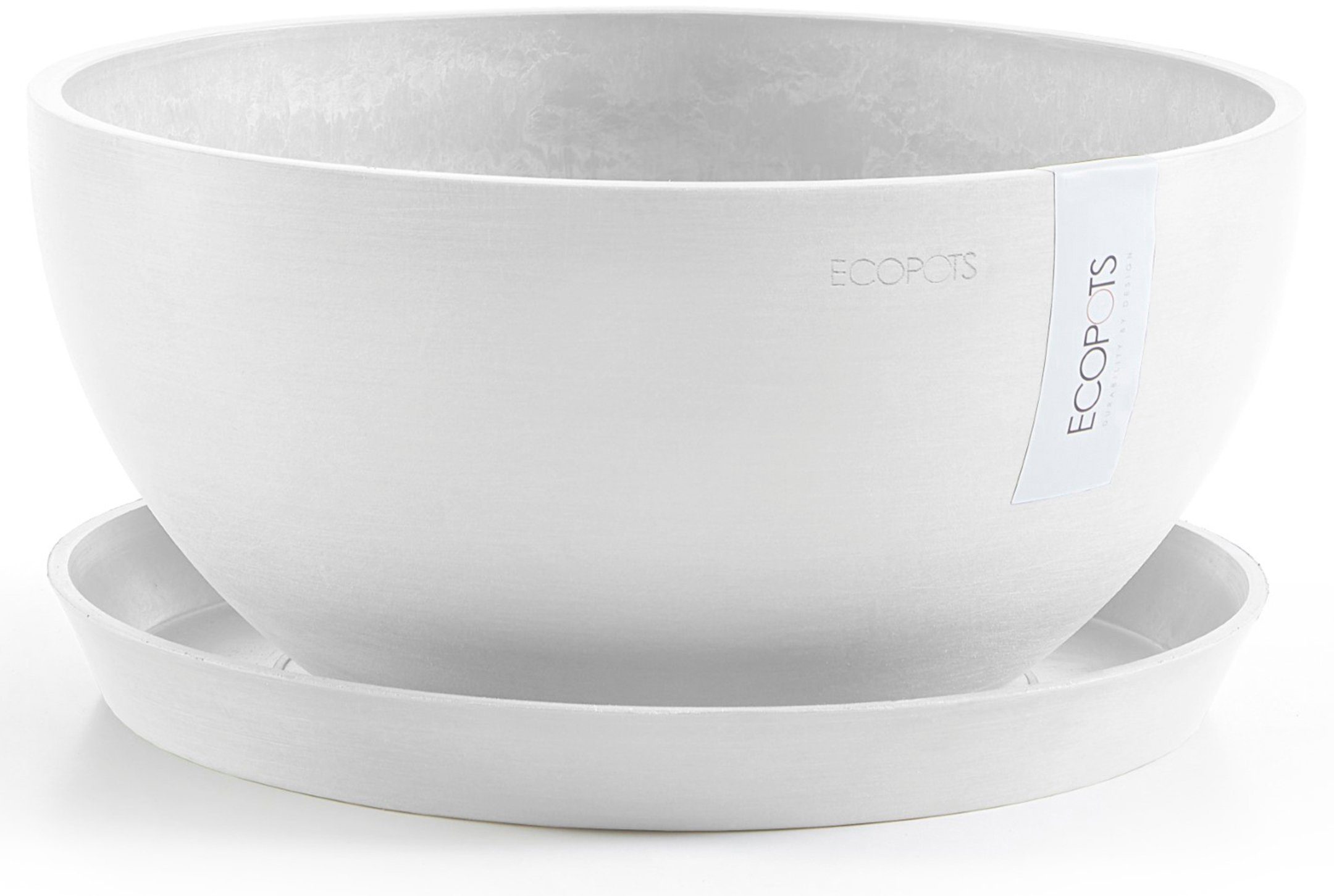 ECOPOTS Blumentopf Brussels 35 Weiß, für günstig online kaufen