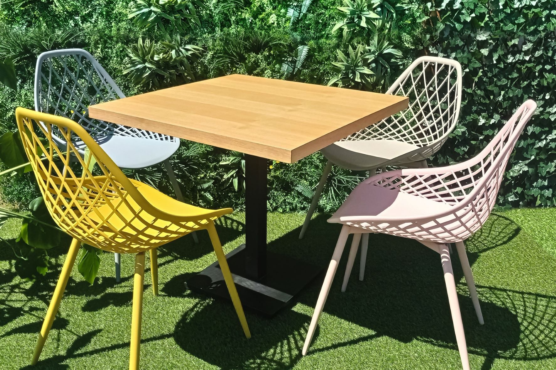 designimpex Esszimmerstuhl Design Lugo Gartenstuhl Outdoor Stuhl Stühle Terasse