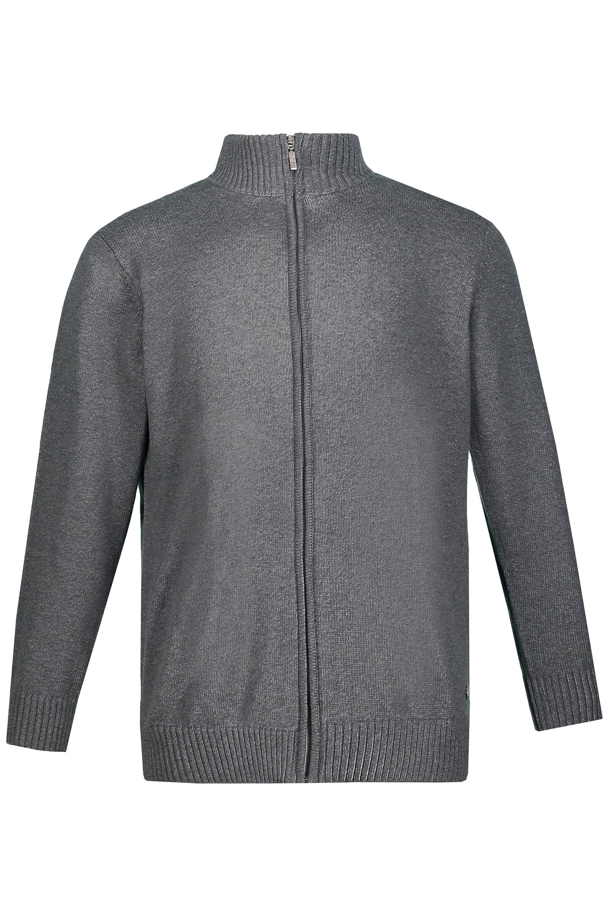 JP1880 Poloshirt Strickjacke Stehkragen Rippbündchen günstig online kaufen