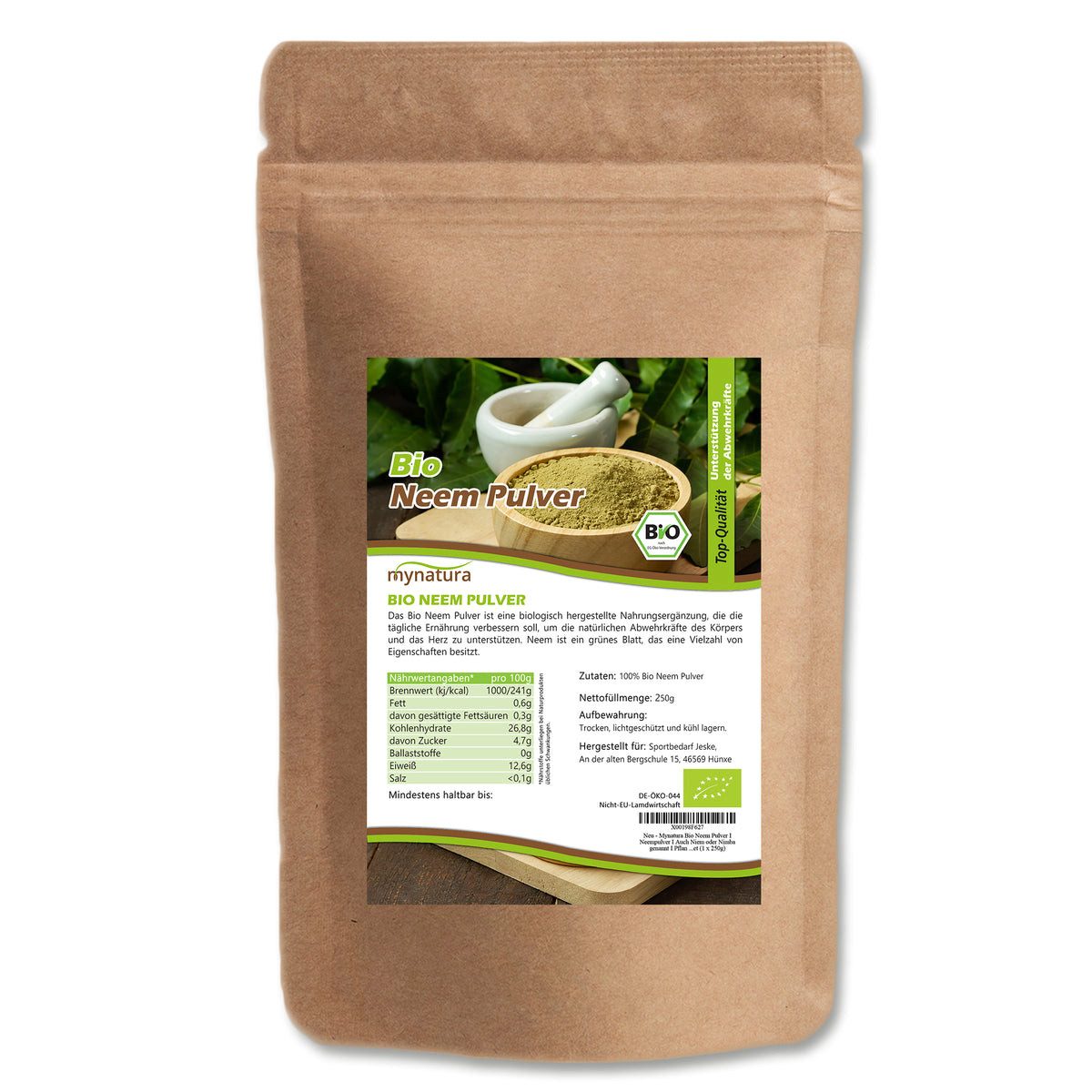 Mynatura Mynatura Bio Neem Pulver Pulver, 1 er 250 g