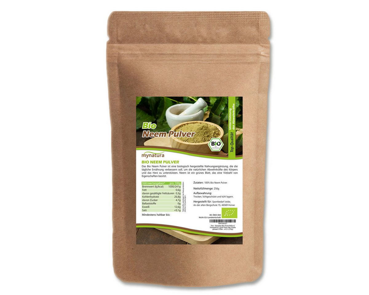 Mynatura Mynatura Bio Neem Pulver Pulver, 1 er 250 g
