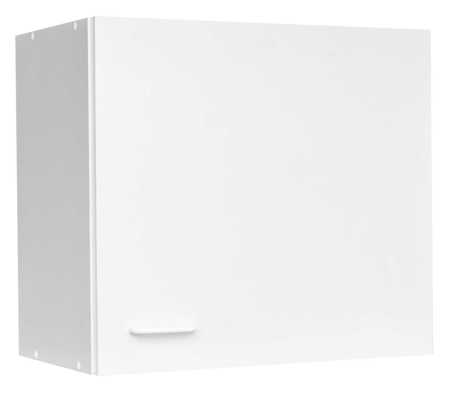 Hängeschrank Küchenschrank TOP, Weiß matt, 1 Tür, B 60 cm, H 53 cm, Boden 5-fach höhenverstellbar