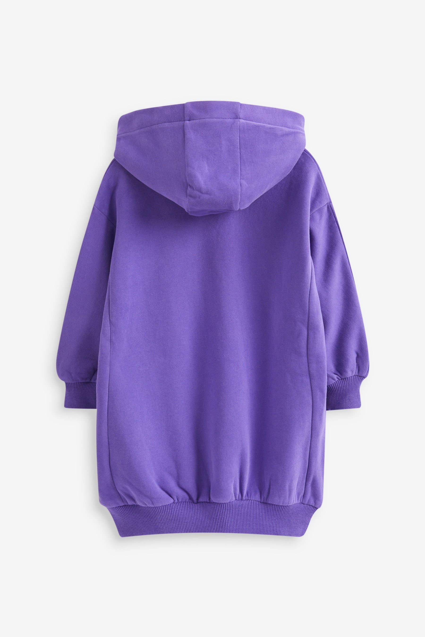 Next Longsweatshirt (1-tlg) Langes Purple Kapuzensweatshirt