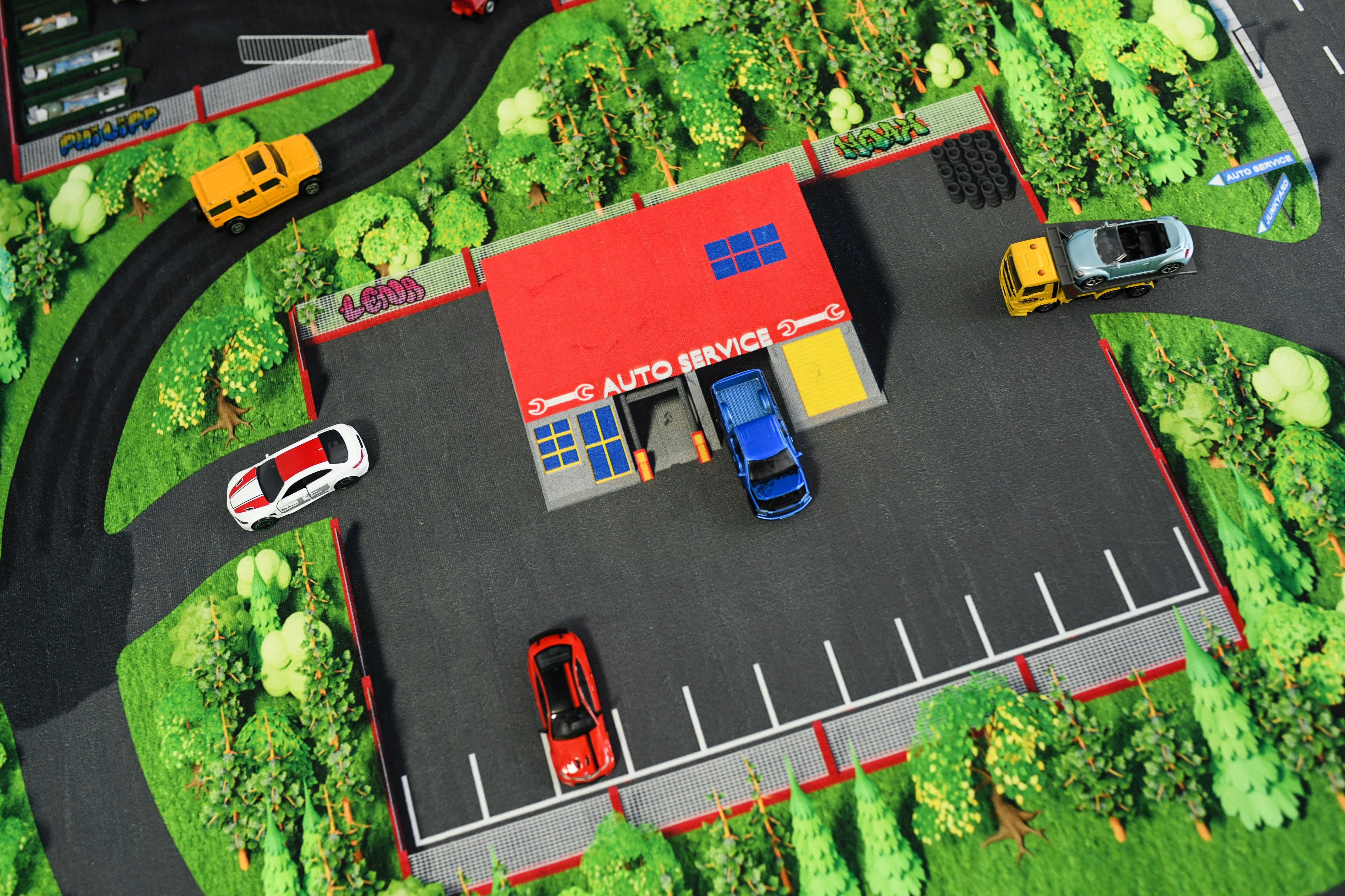 SkippiDoo Kinderteppich Straßenteppich Spielteppich Kinderzimmer Teppich Au günstig online kaufen