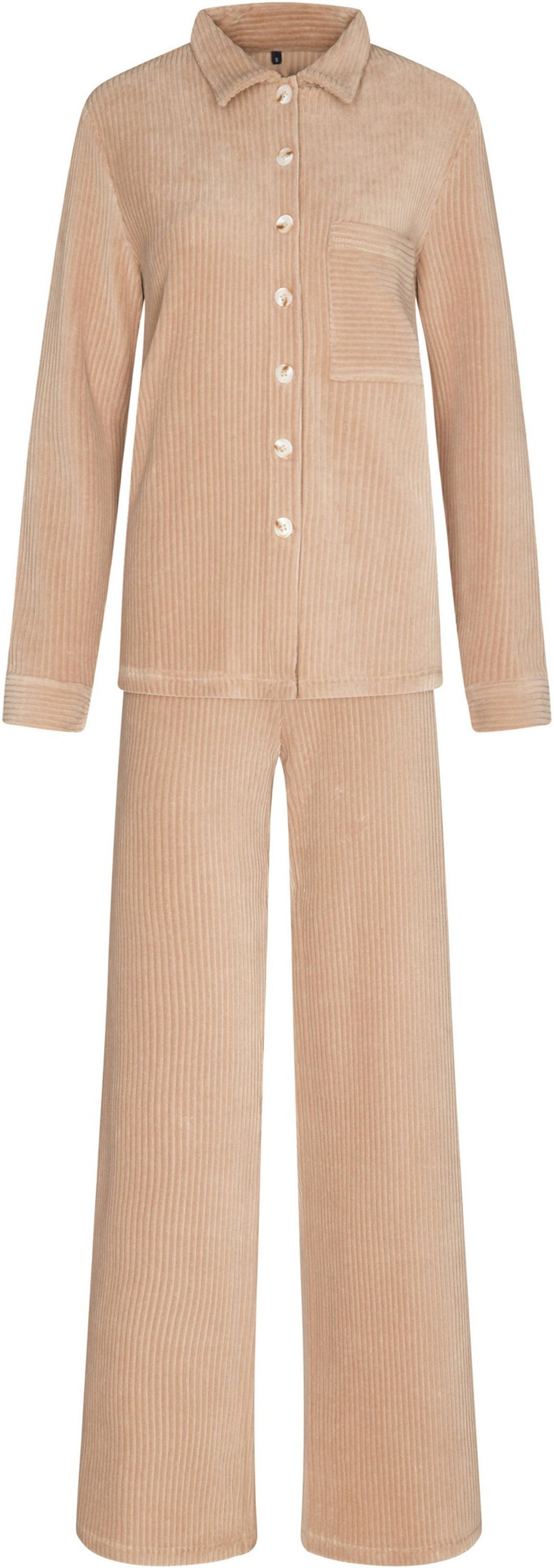 Pastunette Hausanzug Damen Cord Homewearanzug (2 tlg) Modisches Design